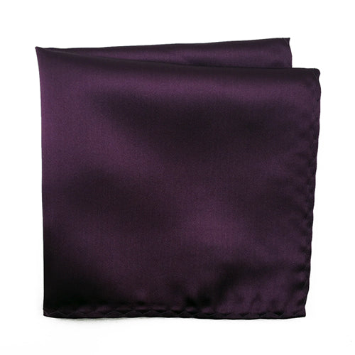 Knotz Pocket Square Men's solid plum pocket square that is ideal for any business or wedding suit attire.
