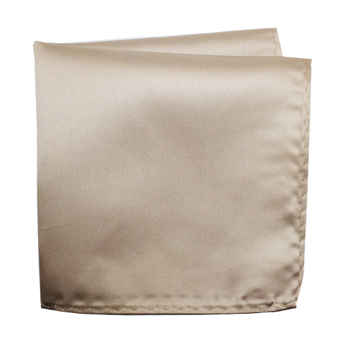 Knotz Pocket Square Men's solid beige pocket square that is ideal for any business or wedding suit attire.