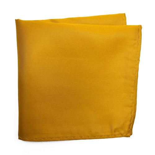 Knotz Pocket Square Men's solid gold pocket square that is ideal for any business or wedding suit attire.
