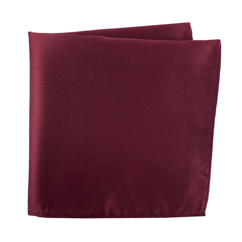 Knotz Pocket Square Men's solid burgundy pocket square that is ideal for any business or wedding suit attire.