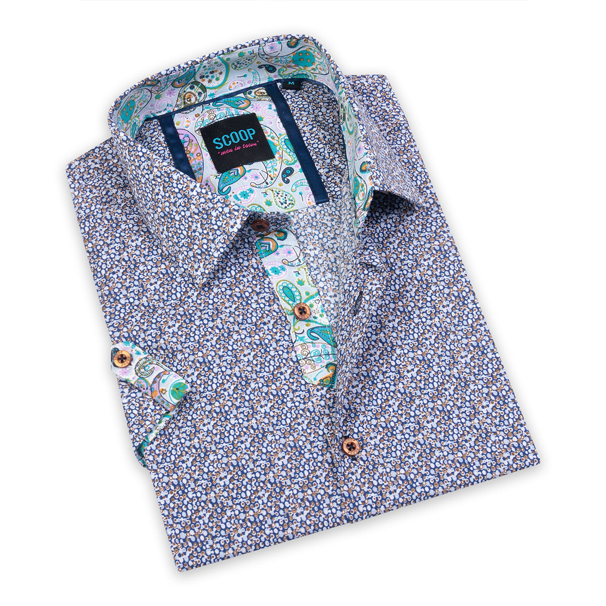 Scoop Short Sleeve Sport Shirt - Solane/Earth-S