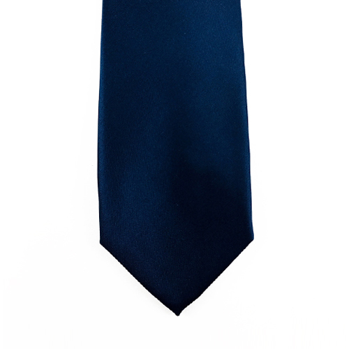 A staple tie for any man's wardrobe, this solid, navy necktie from Knotz is essential to complete any look for businesswear and wedding suits alike.